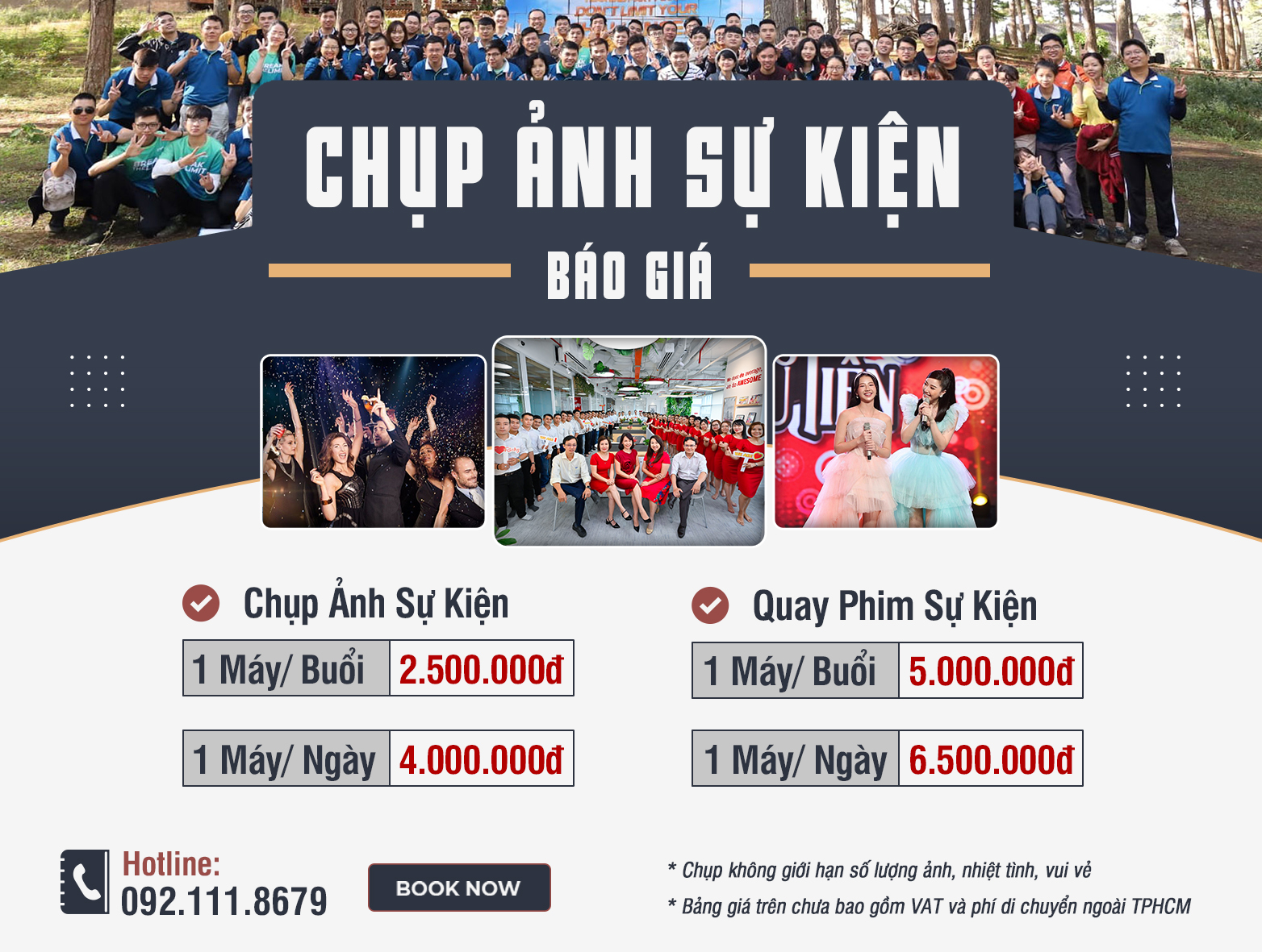 Chụp ảnh sự kiện – Quay phim sự kiện “Uy tín và Chuyên Nghiệp”